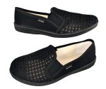 Mokasyny Męskie Siatka Czarne 2381