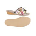 kapcie damskie lniane kwiatowe 1998 miękka podeszwa komfort i bezpieczeństwo