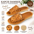 Brązowe kapcie damskie odkryte 1235 – grafika informacyjna