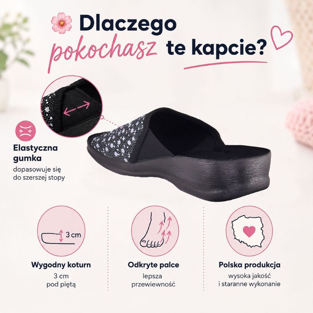 Elastyczna gumka dopasowująca się do stopy