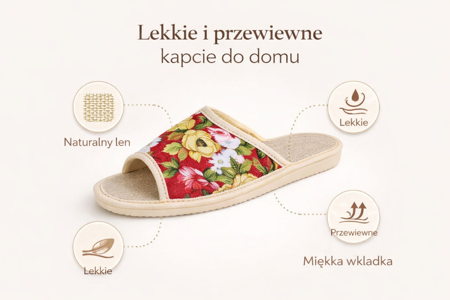Zalety kapci damskich lnianych w kwiaty